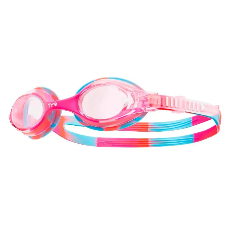 Очки для плавания TYR детские Swimple Tie Dye Mirrored розовый от магазина Супер Спорт