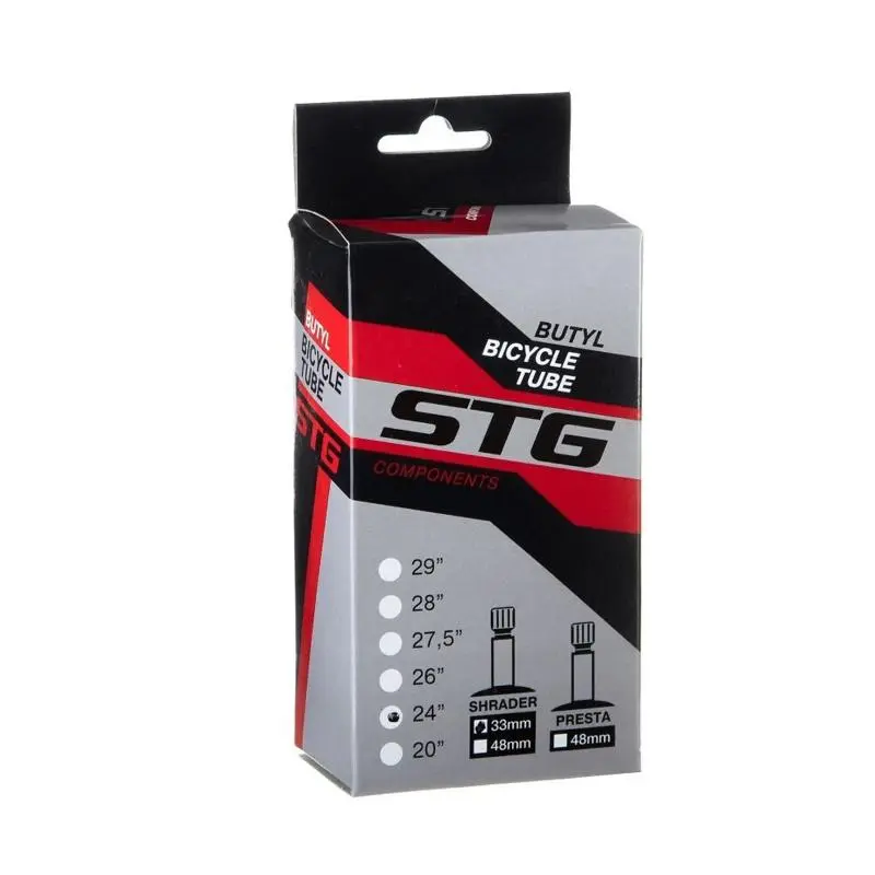 Велокамера STG 24*1.75/1.95 автониппель 33мм 82414 Велокамера STG 24*1.75/1.95 автониппель 33мм 82414 от магазина Супер Спорт