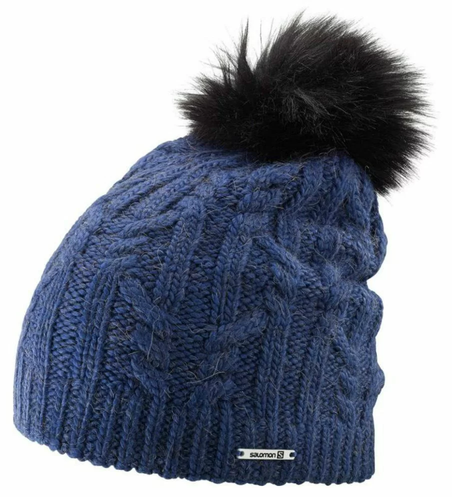 Шапка Salomon Ivy Beanie синяя от магазина Супер Спорт