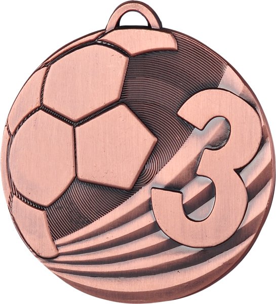 Медаль футбольная MD2450 бронзовая от магазина Супер Спорт