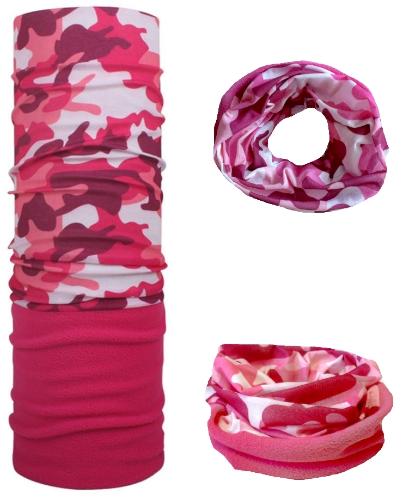 Балаклава-бафф камуфляж розовый от магазина Супер Спорт