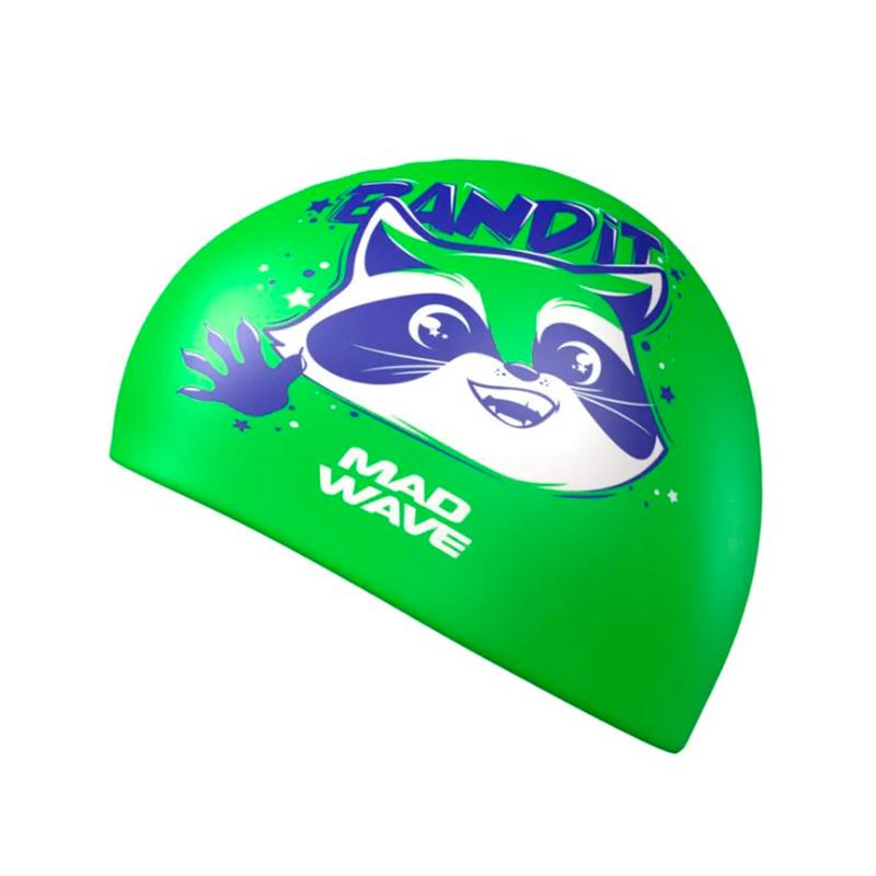 Шапочка для плавания Mad Wave M0572 03 0 01 Bandit Green от магазина Супер Спорт