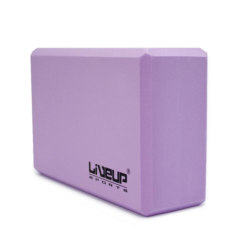 Блок для йоги LiveUp LS3233A розовый от магазина Супер Спорт