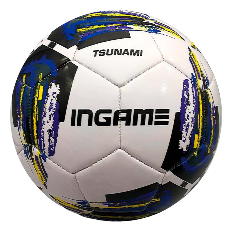 Мяч футбольный INGAME TSUNAMI синий р.5 от магазина Супер Спорт