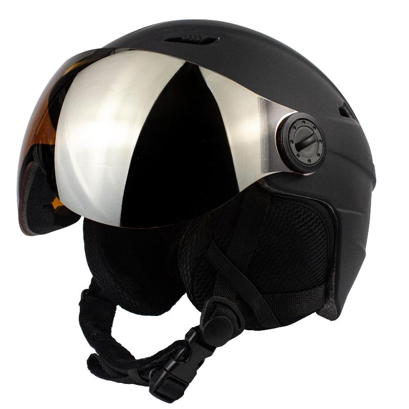 Шлем горнолыжный BIG BRO с визором YL37 Matt Black от магазина Супер Спорт